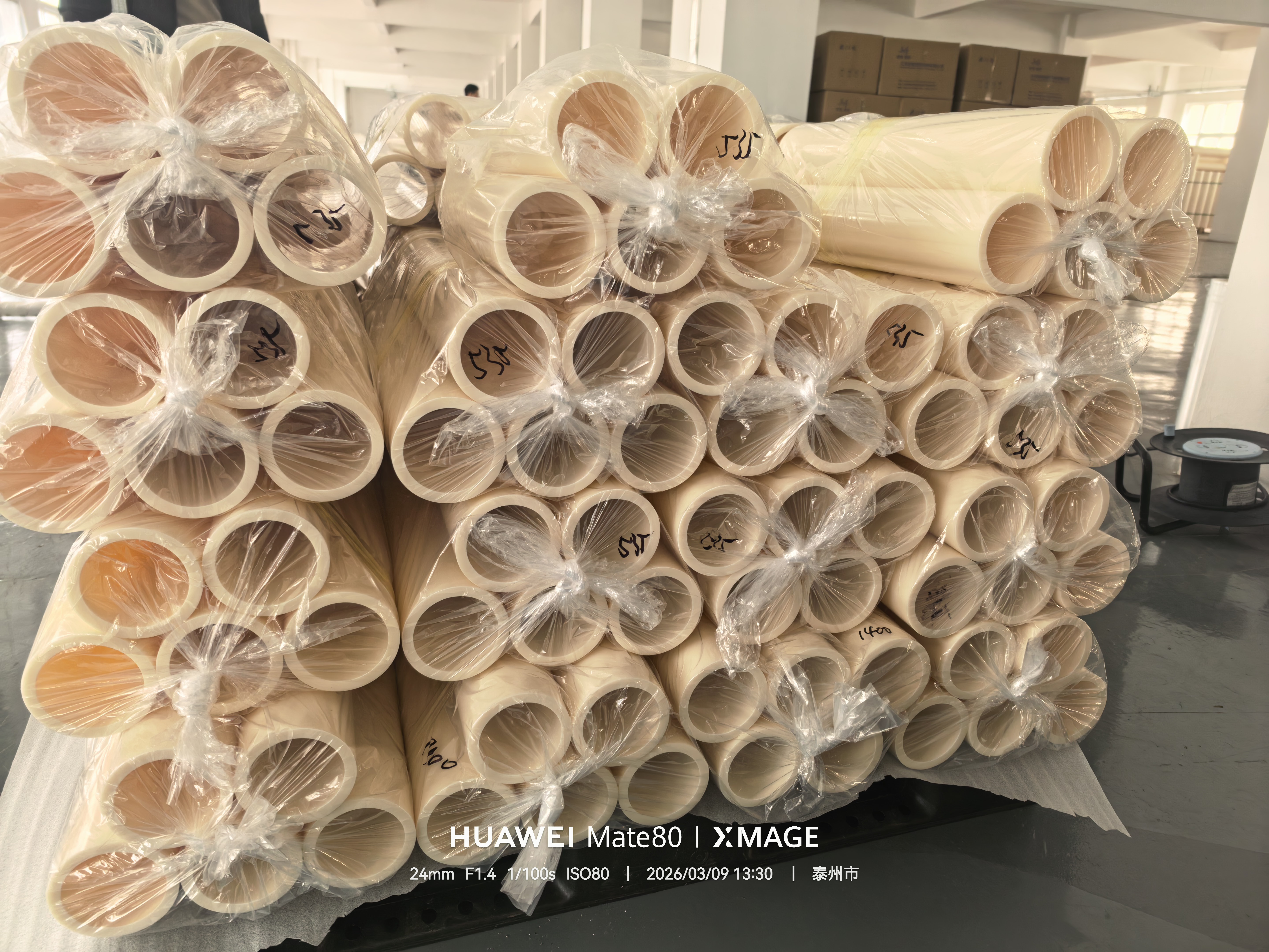 Hongkai Plastics levert dit jaar met succes de eerste batch hoogwaardige ABS-kernbuizen aan Foshan